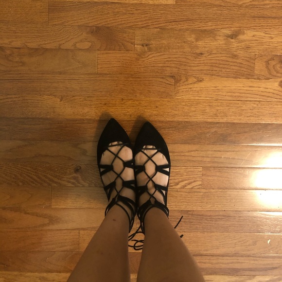 Steve Madden Tie Up Flats - Picture 3 of 5